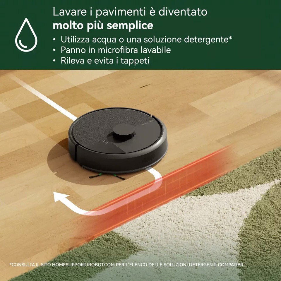 iRobot 105 Combo Senza sacchetto Nero