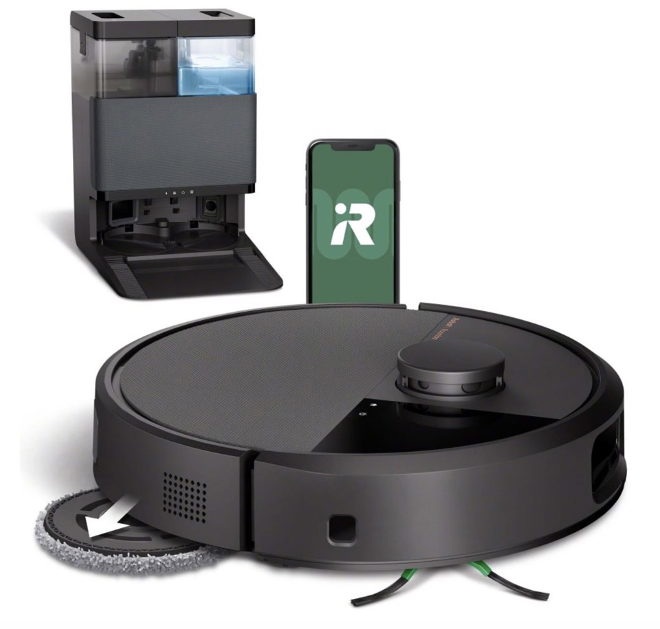 iRobot 505 Combo Plus Senza sacchetto Nero