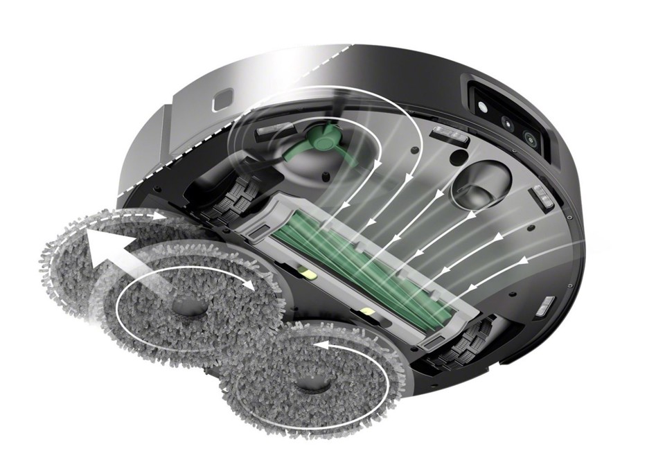 iRobot 505 Combo Plus Senza sacchetto Nero