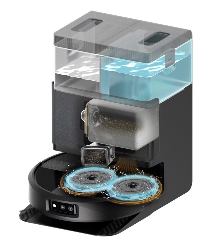iRobot 505 Combo Plus Senza sacchetto Nero