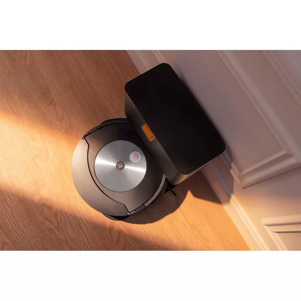 iRobot Roomba Combo j7 aspirapolvere robot Senza sacchetto Nero, Acciaio inossidabile