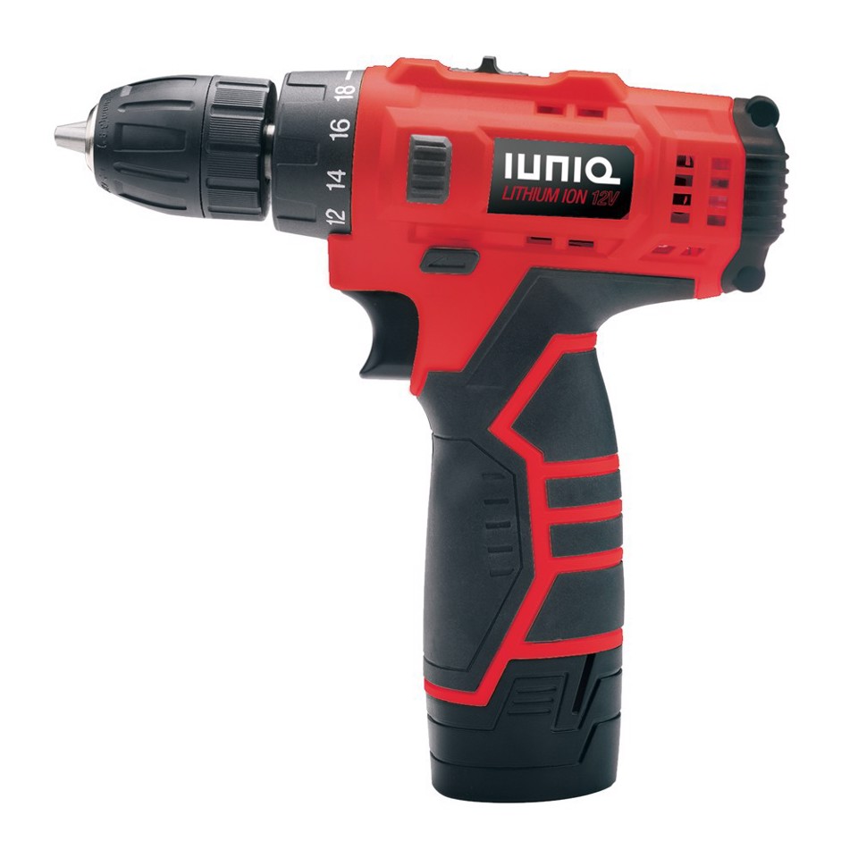 IUNIQ Kit Trapano Avvitatore A Batteria - Con Valigetta