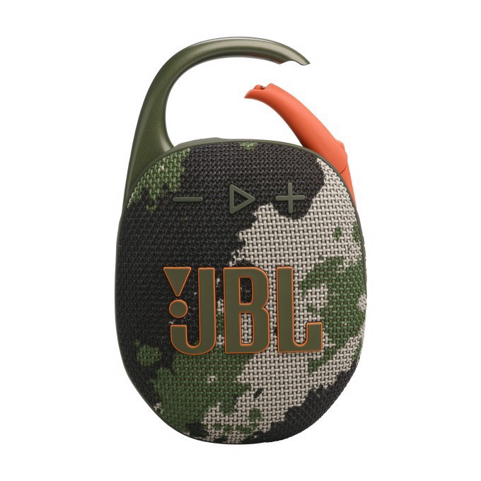 JBL Clip 5, Sistema audio portatile Waterproof e Dustproof con moschettone integrato, Militare