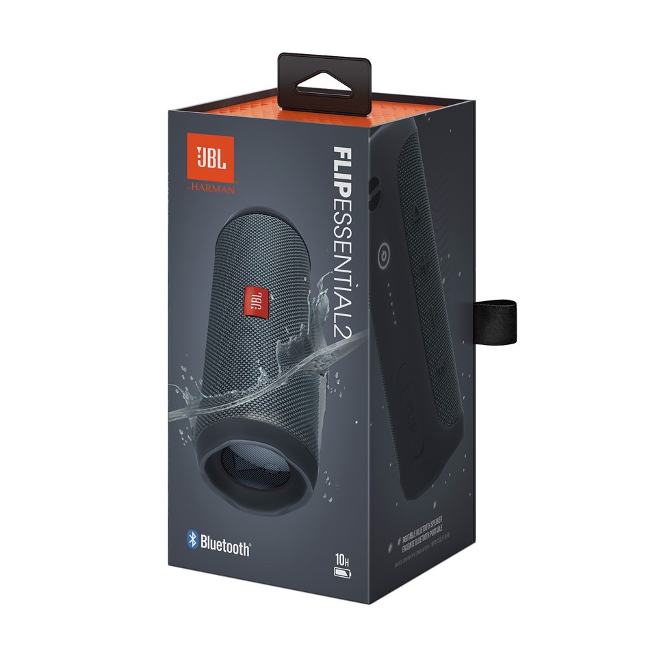 JBL Flip Essential 2 Speaker Bluetooth Portatile Impermeabile con Bassi Potenti, Nero