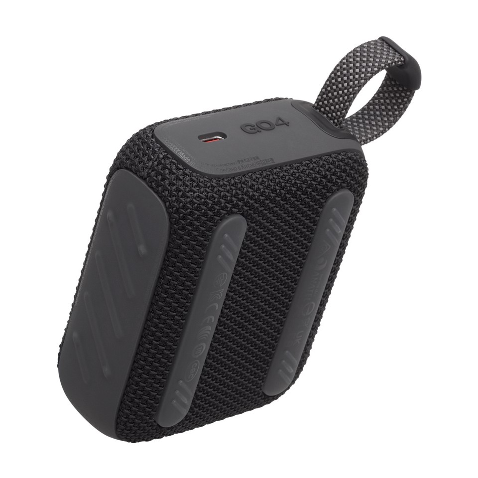 JBL Go 4, Sistema audio portatile waterproof e dustproof, Nero