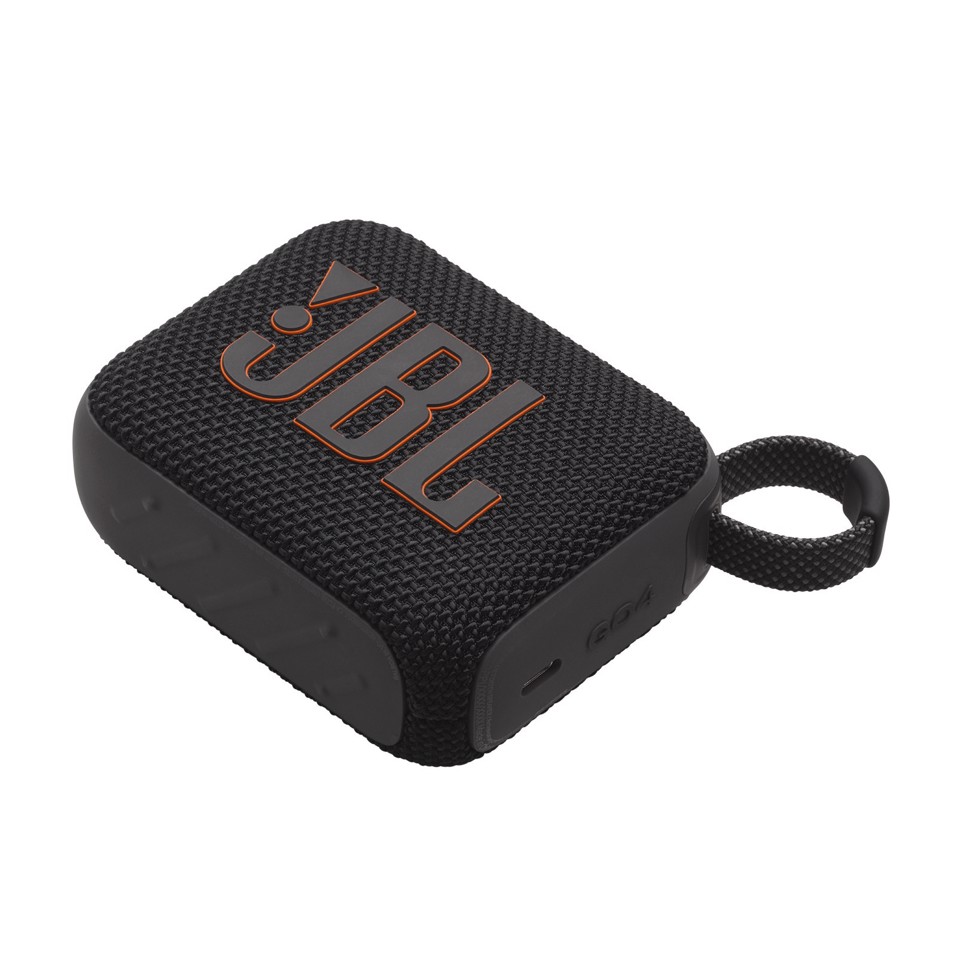 JBL Go 4, Sistema audio portatile waterproof e dustproof, Nero