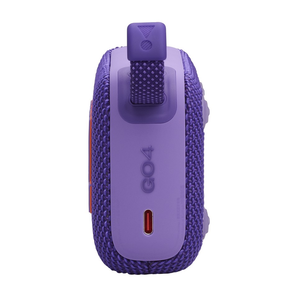 JBL Go 4, Sistema audio portatile waterproof e dustproof, Viola
