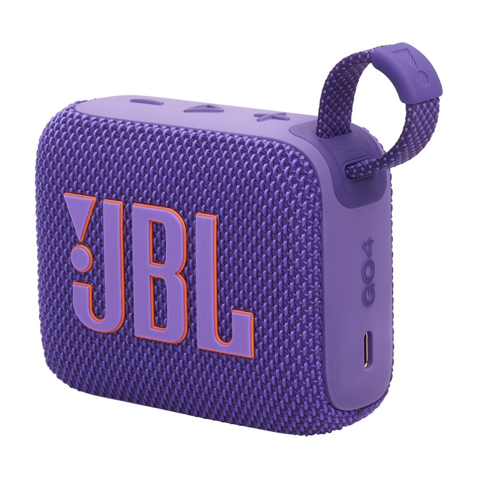 JBL Go 4, Sistema audio portatile waterproof e dustproof, Viola
