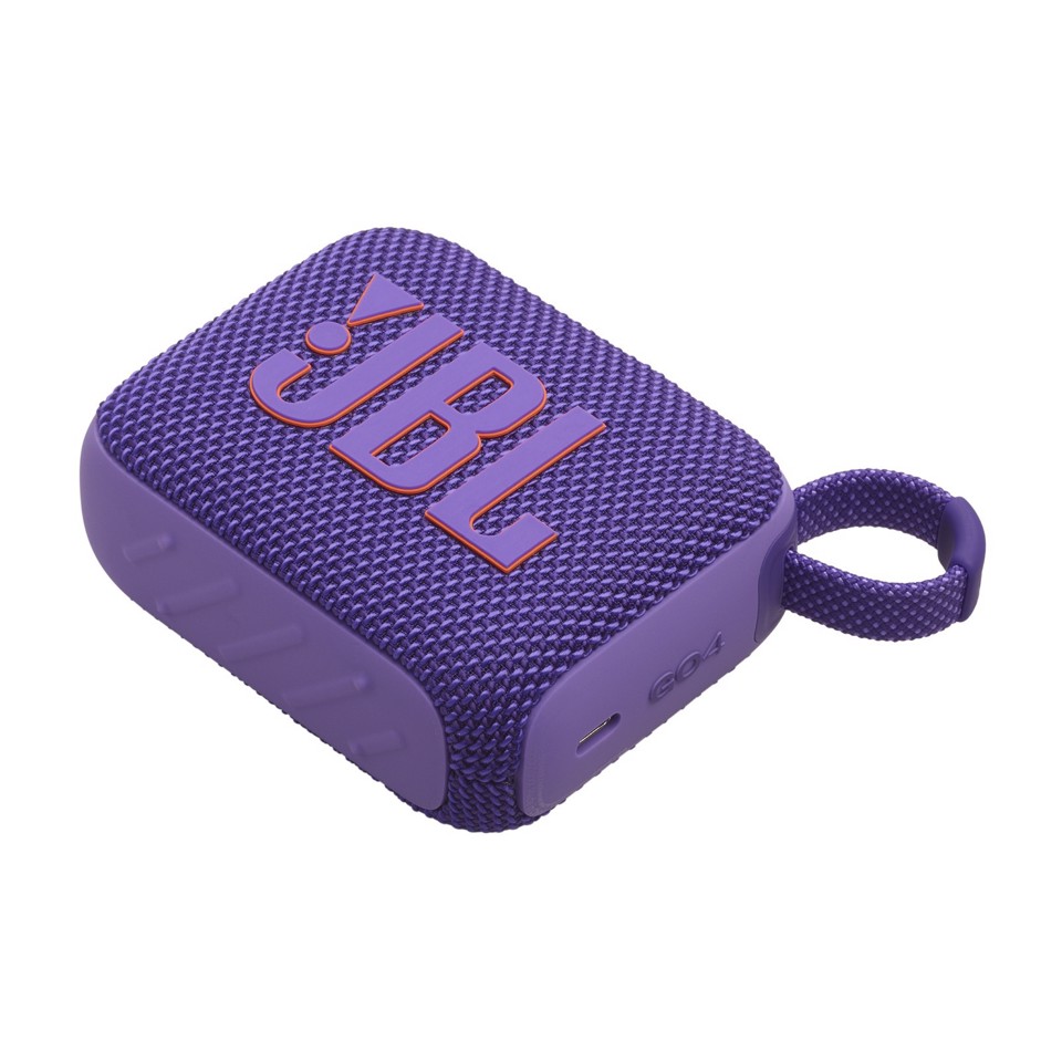 JBL Go 4, Sistema audio portatile waterproof e dustproof, Viola