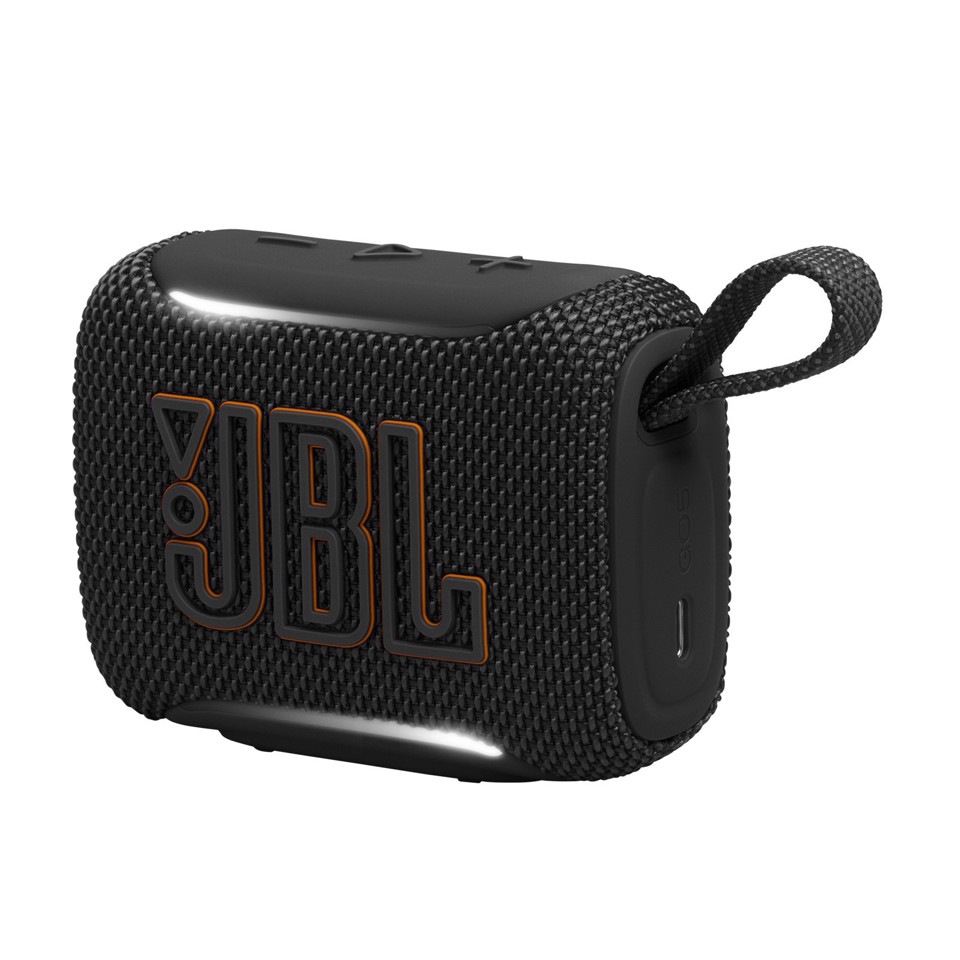 JBL Go 5 Speaker Bluetooth ultra‑portatile con potente Pro Sound e bassi incisivi, pairing AirTouch, design impermeabile, 10 ore di autonomia, Nero