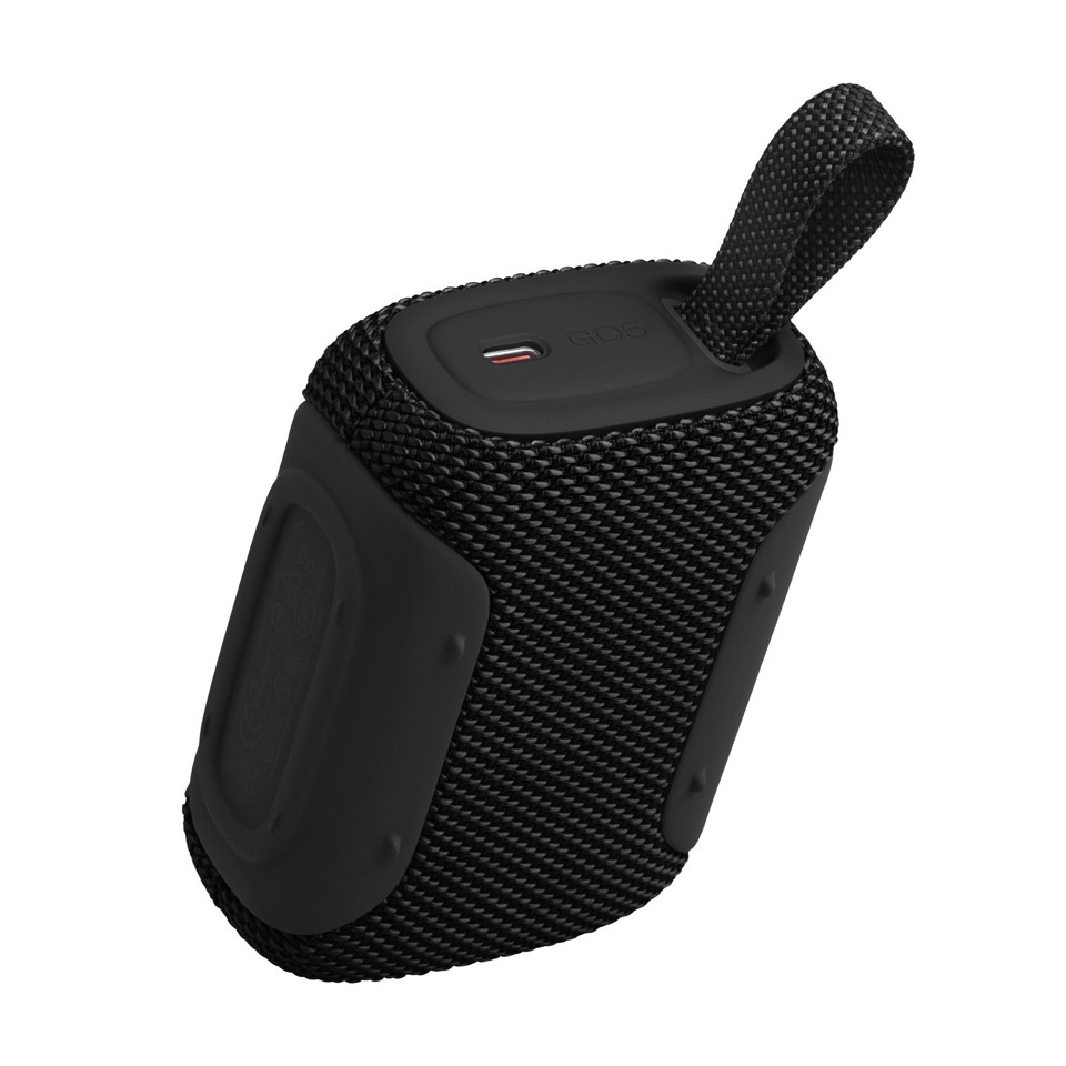 JBL Go 5 Speaker Bluetooth ultra‑portatile con potente Pro Sound e bassi incisivi, pairing AirTouch, design impermeabile, 10 ore di autonomia, Nero