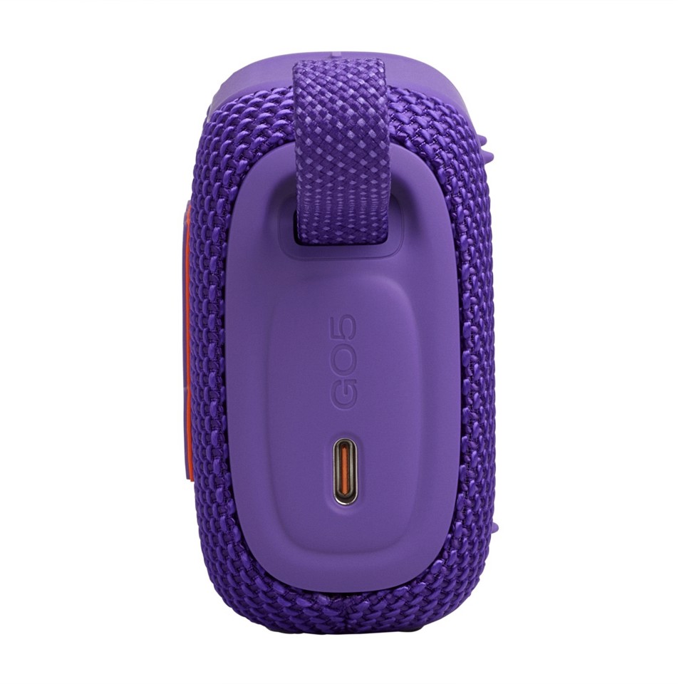 JBL GO 5 Speaker Bluetooth ultra‑portatile con potente Pro Sound e bassi incisivi, pairing AirTouch, design impermeabile, 10 ore di autonomia, Viola