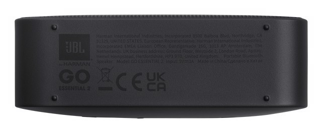 JBL GO Essential 2 Speaker Bluetooth Portatile Impermeabile ad Acqua e Polvere, Nero