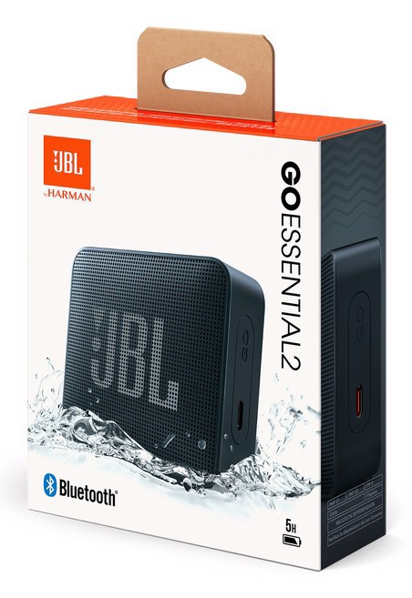 JBL GO Essential 2 Speaker Bluetooth Portatile Impermeabile ad Acqua e Polvere, Nero