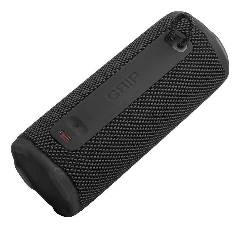 JBL Grip Sistema audio portatile waterproof e drop-proof con connettività wireless Bluetooth e Luce ambientale personalizzabile, Nero