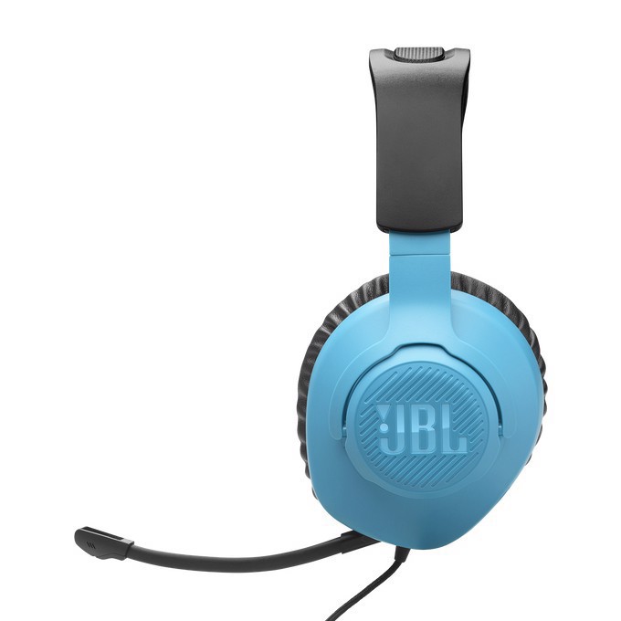 JBL Quantum 100N Auricolare Cablato A Padiglione Gaming Blu, Rosso