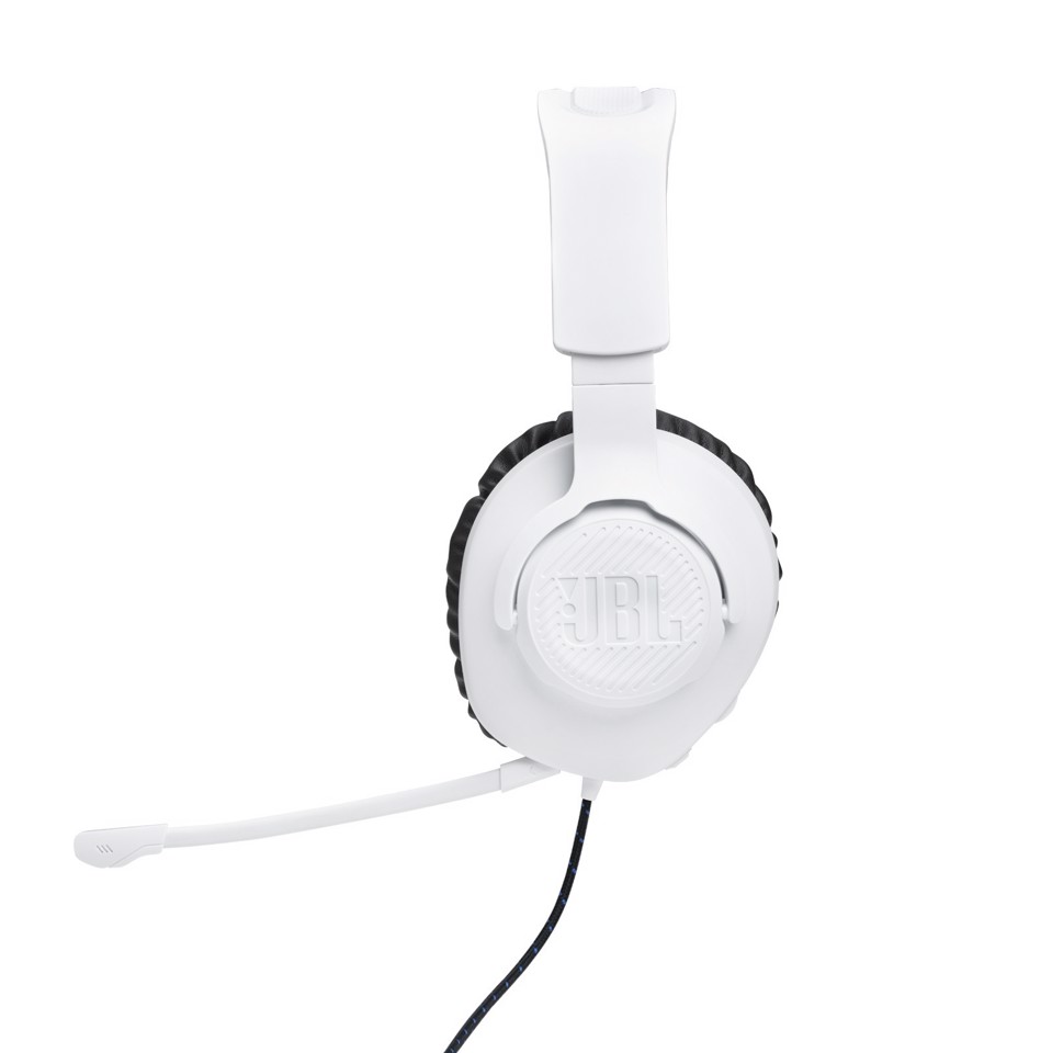 JBL Quantum 100P Auricolare Cablato A Padiglione Gaming Bianco