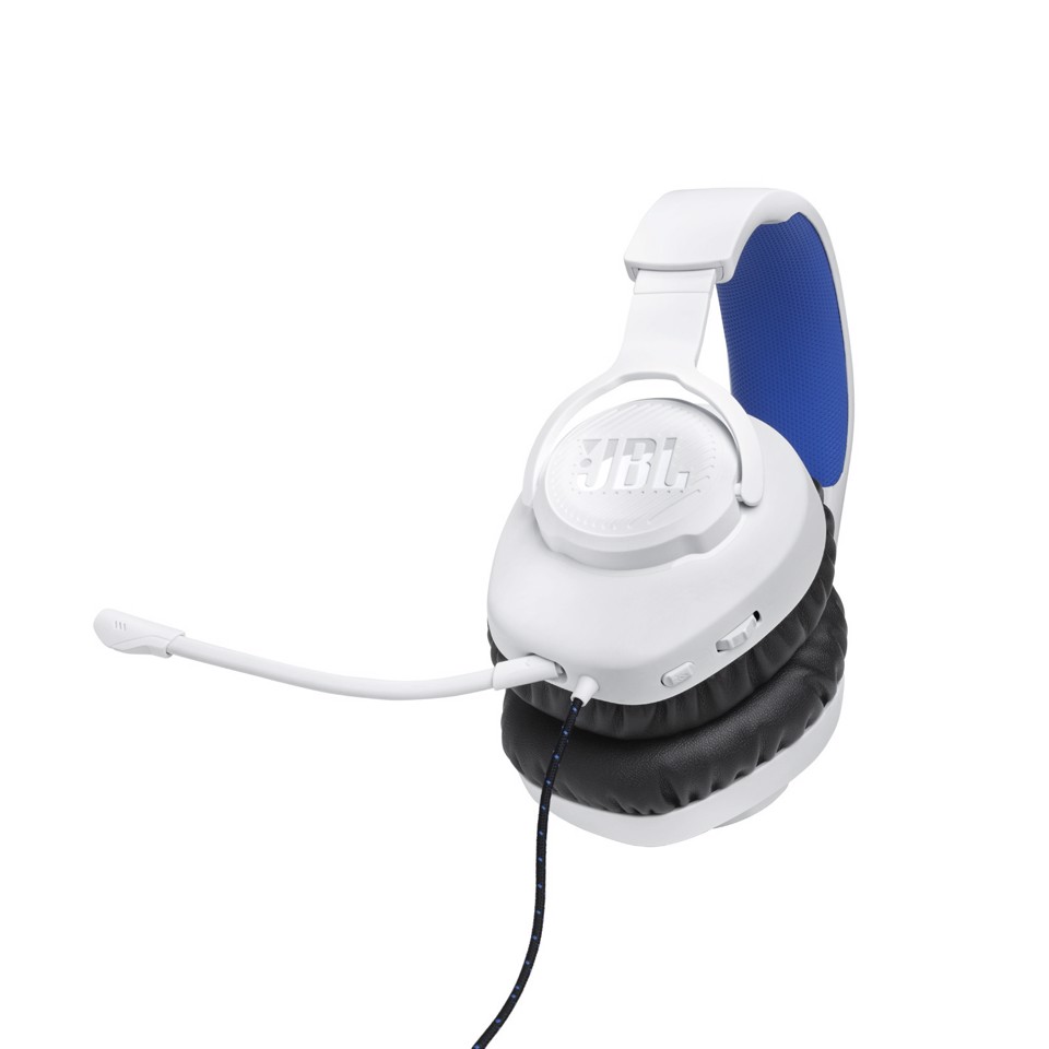 JBL Quantum 100P Auricolare Cablato A Padiglione Gaming Bianco