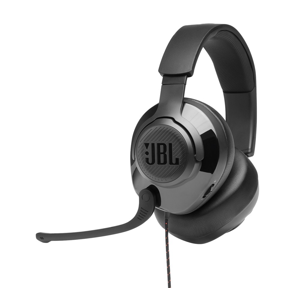 JBL Quantum 200 Cuffie Gaming Over-Ear con Filo, Nero