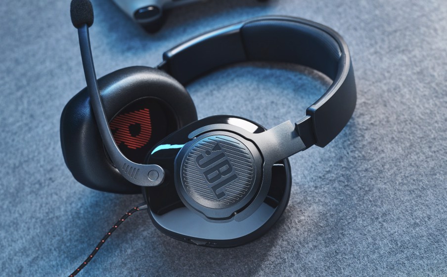 JBL Quantum 200 Cuffie Gaming Over-Ear con Filo, Nero