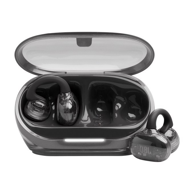 JBL Soundgear Clips Auricolare True Wireless Stereo (TWS) a clip con tecnologia Opensound, Nero