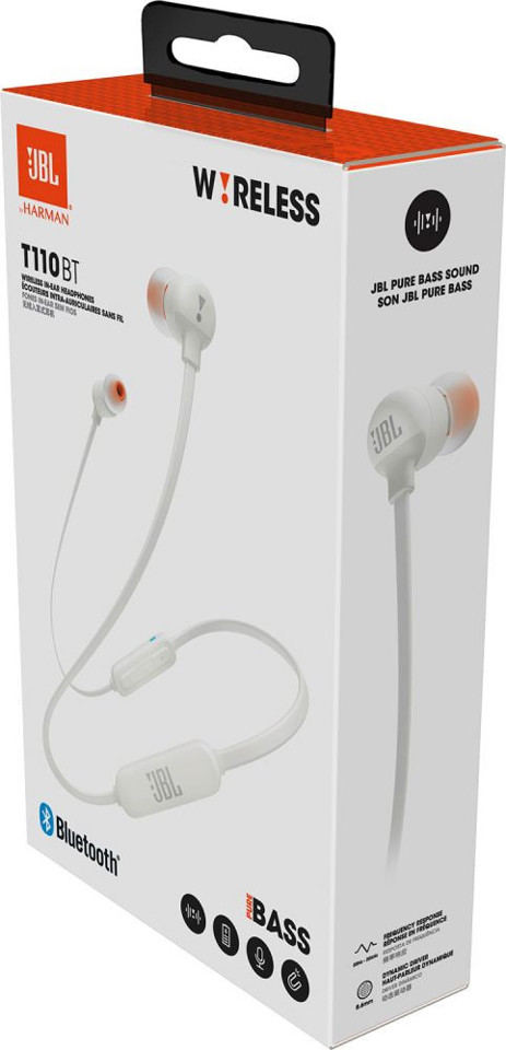 JBL T110BT Cuffia Auricolare Micro-USB Bluetooth Bianco