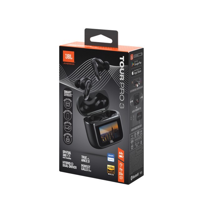 JBL Tour Pro 3 Auricolare Wireless In-ear Chiamate/Musica/Sport/Tutti i giorni Bluetooth Nero