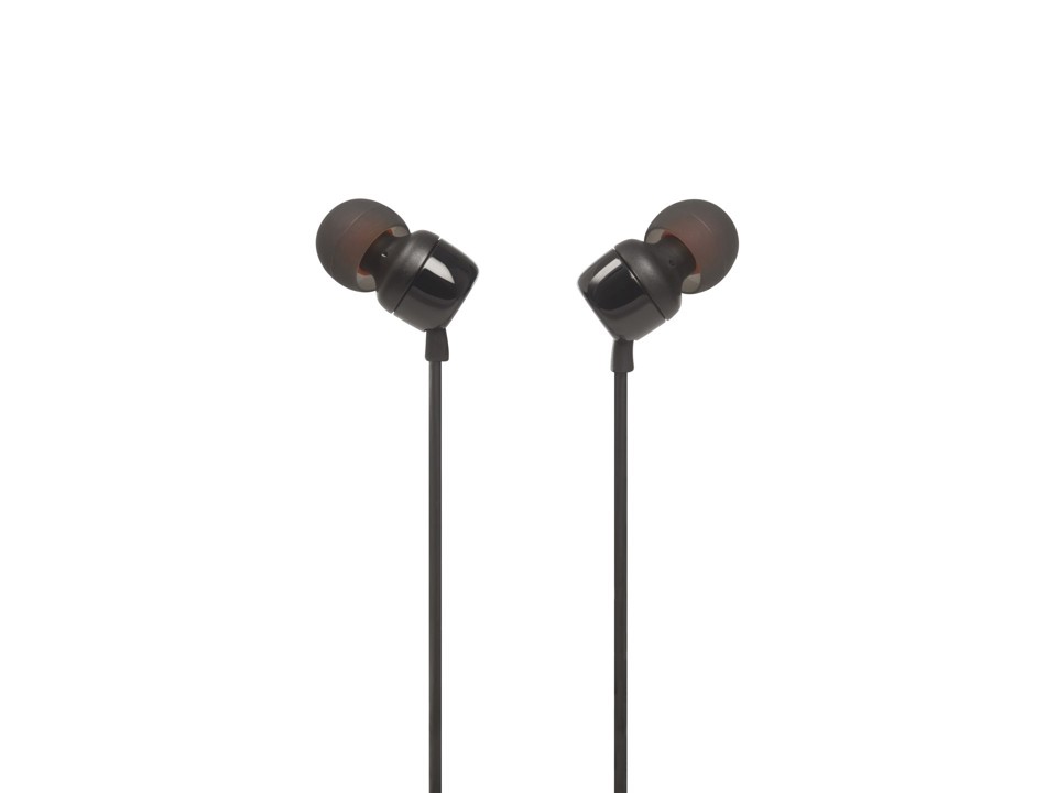 JBL Tune 110, Intra-auricolari con cavo, con comando/microfono, Nero