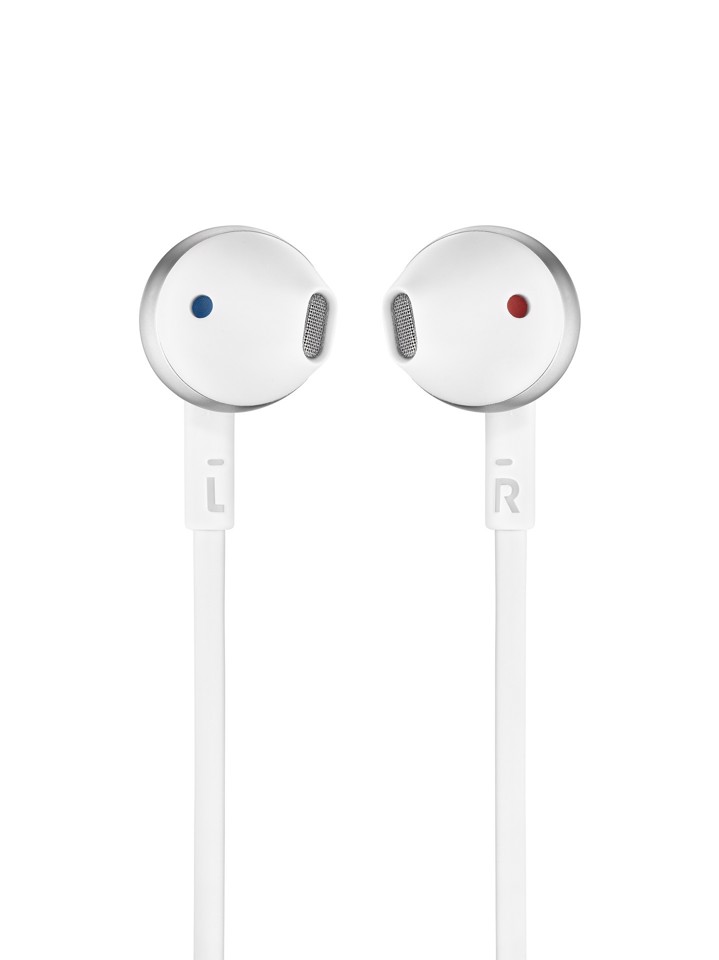 JBL Tune 205 Auricolare Cablato In-ear Chiamate/Musica/Sport/Tutti i giorni Cromo, Bianco