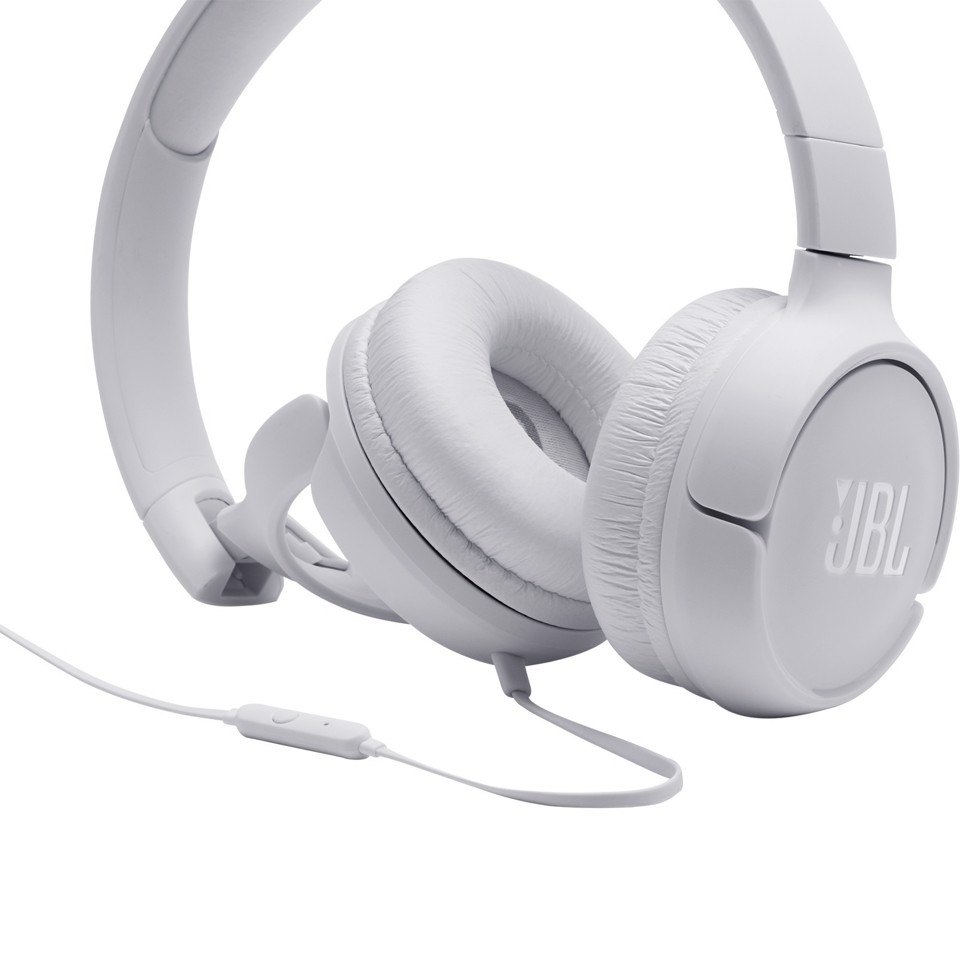 JBL Tune 500 Auricolare Cablato A Padiglione Musica e Chiamate Bianco