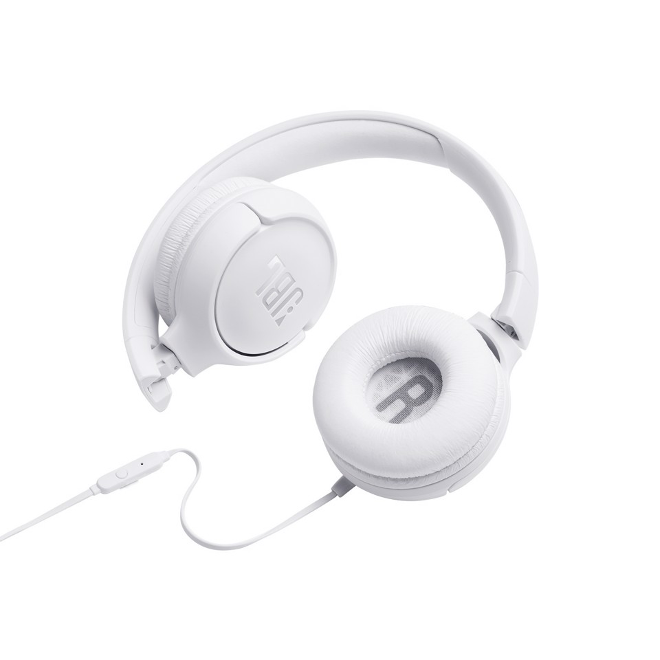 JBL Tune 500 Auricolare Cablato A Padiglione Musica e Chiamate Bianco