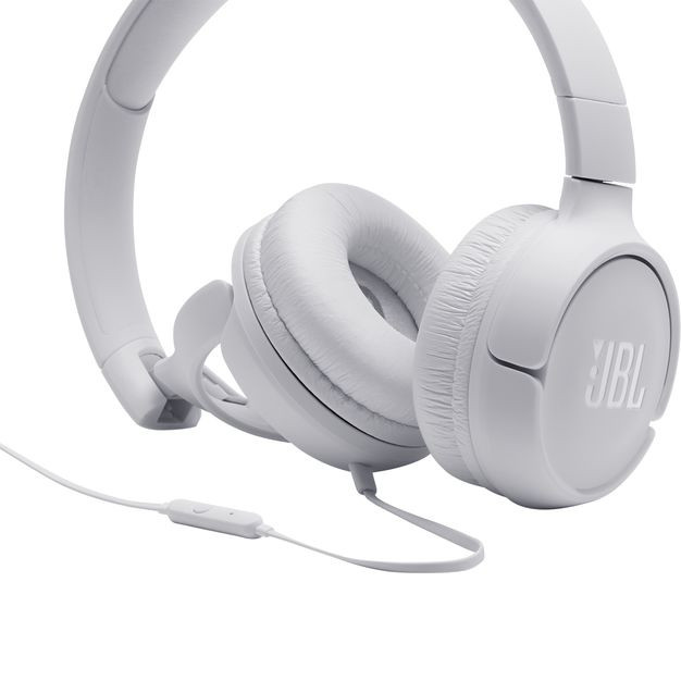 JBL Tune 500 Cuffia Padiglione auricolare Connettore 3.5 mm Bianco