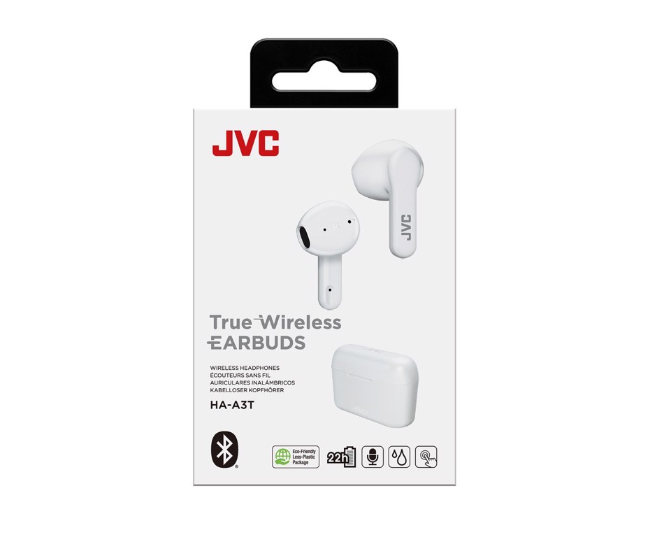 JVC HA-A3T Auricolare True Wireless Stereo (TWS) In-ear Musica e Chiamate Bluetooth Bianco