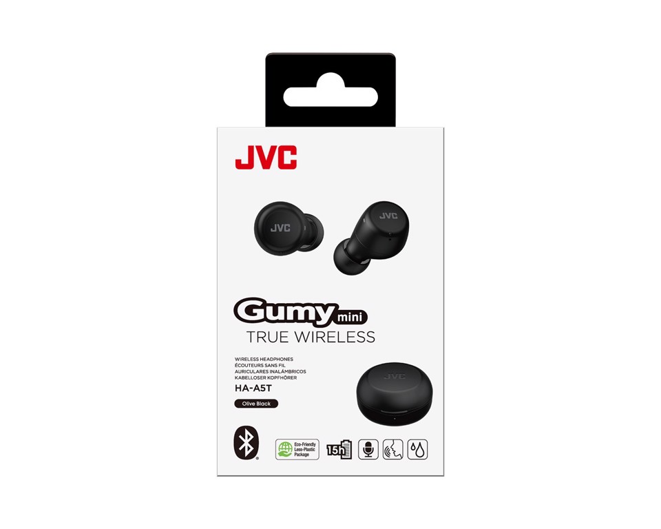 JVC HA-A5T-BN-E cuffia e auricolare True Wireless Stereo (TWS) In-ear Musica e Chiamate Bluetooth Nero
