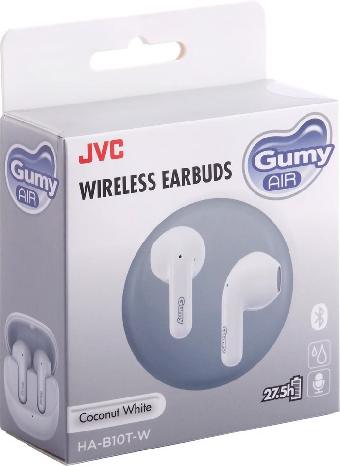 JVC HA-B10T Auricolari GUMY, Coconut White