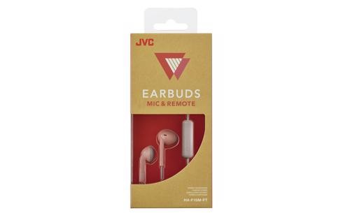 JVC HA-F19M-PT Auricolare Cablato In-ear Musica e Chiamate Grigio, Rosa