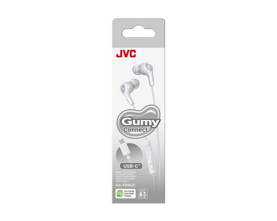 JVC HA-FR9UC Auricolare Cablato In-ear Musica e Chiamate USB tipo-C Bianco