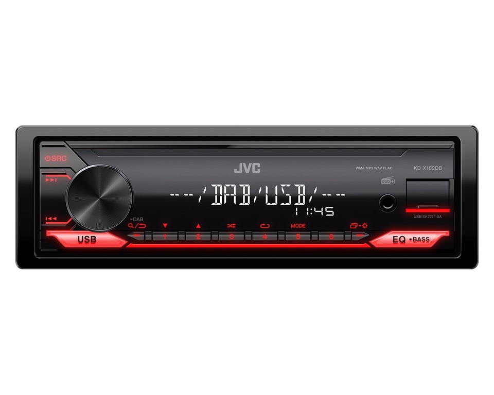 JVC KD-X182DB Ricevitore multimediale per auto Nero 200 W Bluetooth