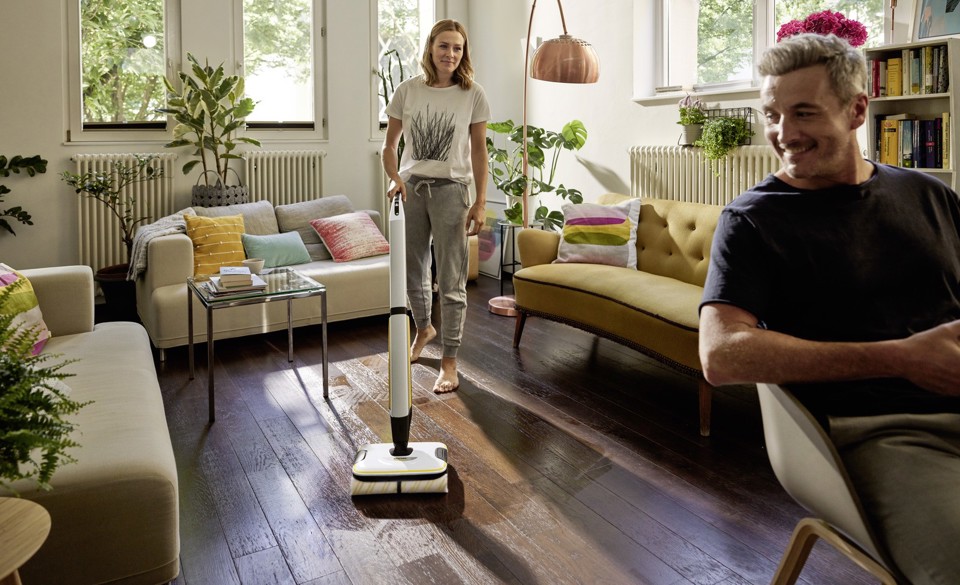 Kärcher FC 7 CORDLESS Electric broom Batteria Bagnato Senza sacchetto Nero, Bianco, Giallo 2,85 Ah