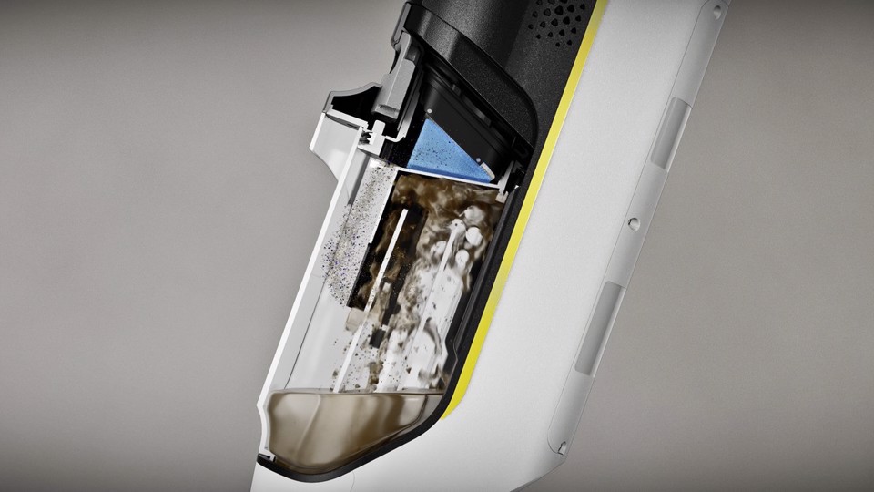 Kärcher FCV 2 Natural N Aspirapolvere 3-in-1 Batteria Secco e bagnato Senza sacchetto 160 W Bianco