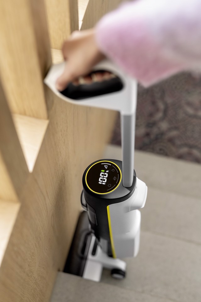 Kärcher FCV 4 Aspirapolvere 3-in-1 Batteria Secco e bagnato Senza sacchetto 180 W Nero, Bianco