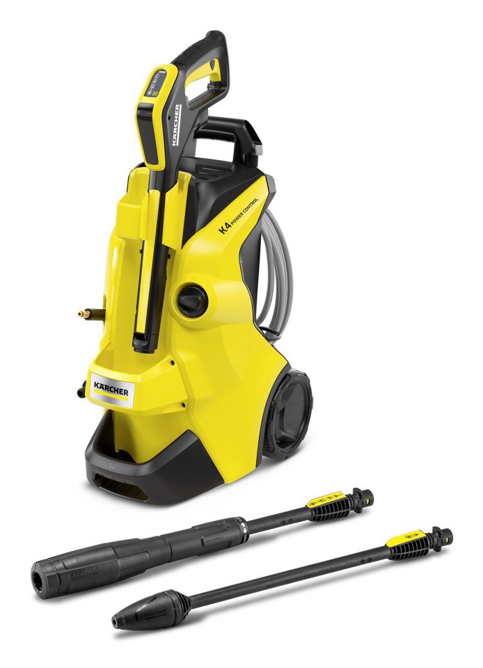 Kärcher K 4 Power Control Flex idropulitrice Verticale Elettrico 420 l/h Nero, Giallo