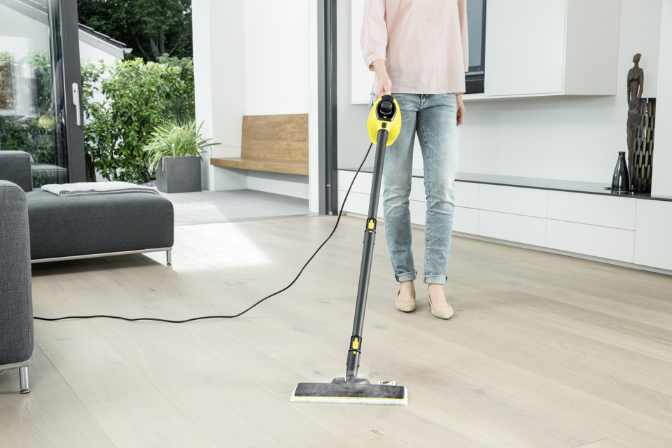 Kärcher SC 1 Pulitore A Vapore Set Pavimenti portatile 1200 W Nero, Giallo
