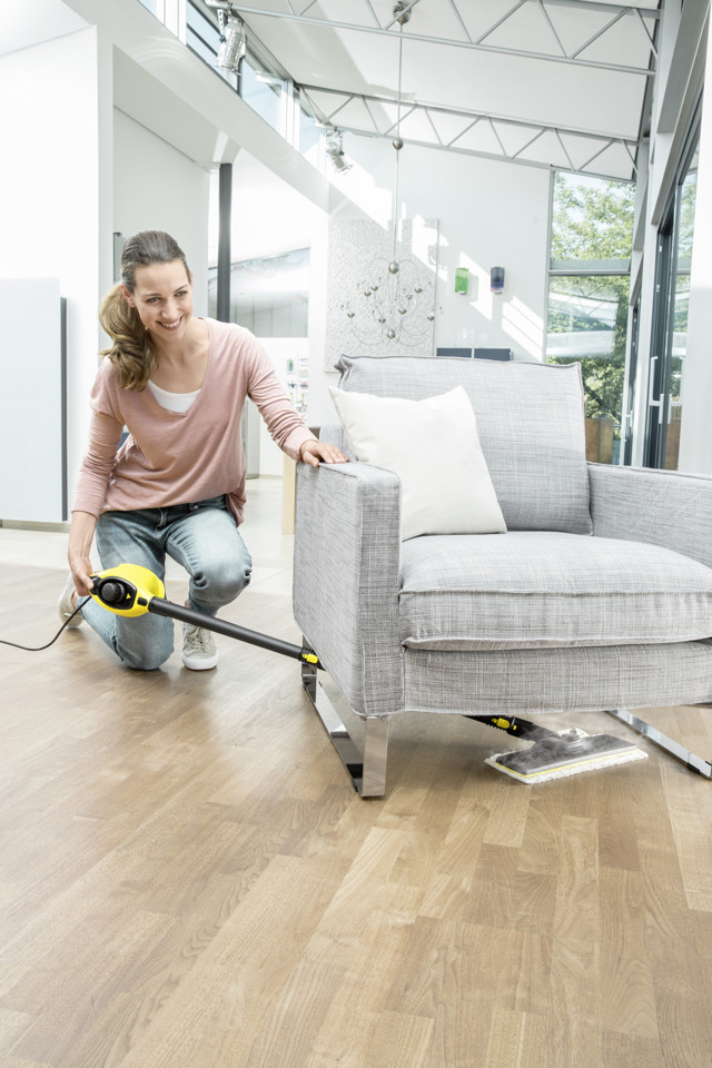 Kärcher SC 1 Pulitore A Vapore Set Pavimenti portatile 1200 W Nero, Giallo