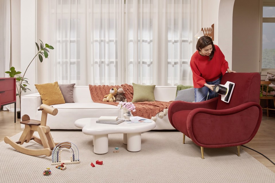 Kärcher VCH 4 UVCLEAN aspirapolvere senza filo Nero, Bianco Senza sacchetto