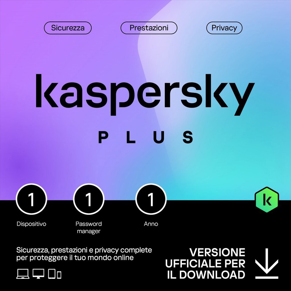 KASPERSKY PLUS 1D 1Y ESD TRONY _IT