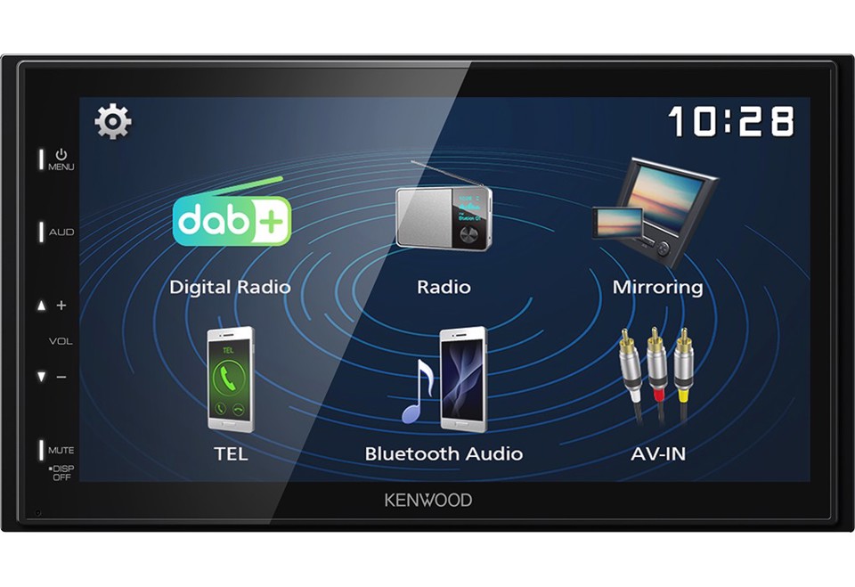 Kenwood Electronics DMX129DAB Ricevitore multimediale per auto Nero 64 W Bluetooth