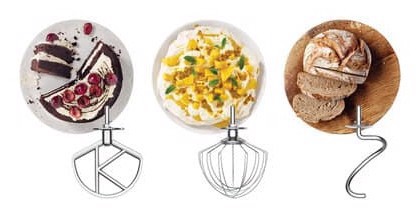 Kenwood kMix - Impastatrice planetaria, Paraschizzi, 3 ganci e fruste, 1000 W, Ciotola 5L , Bianco (KMX751AWH)