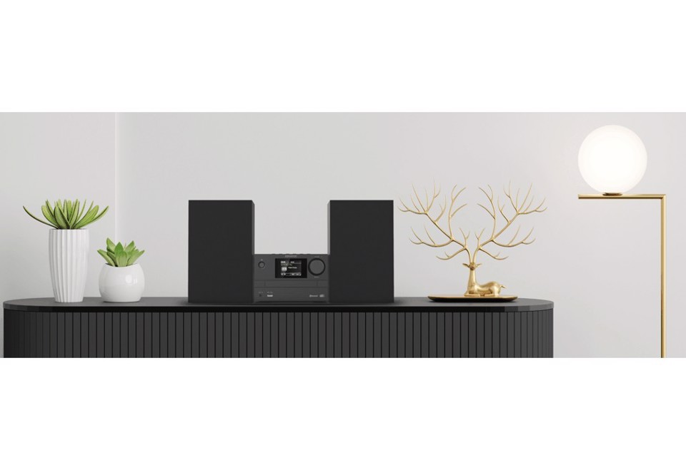 Kenwood M-525DAB set audio da casa Microsistema audio per la casa 7 W Nero