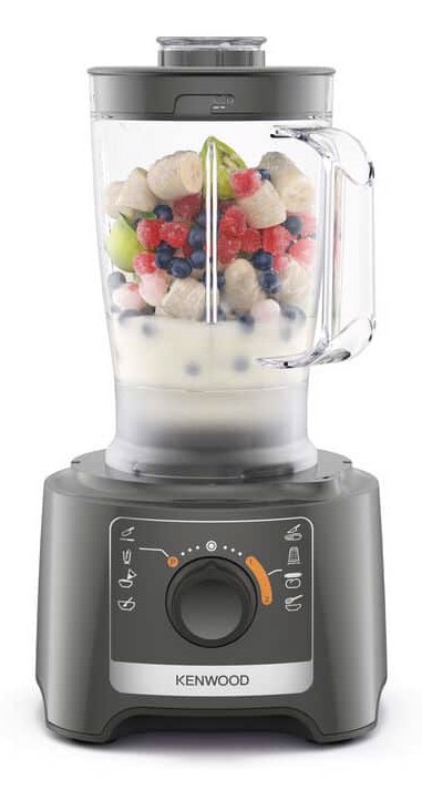 Kenwood MultiPro Compact - Robot da cucina, Lama per tagliare in acciaio inox, 2,1L, 800W, Grigio (FDP31.360GY)